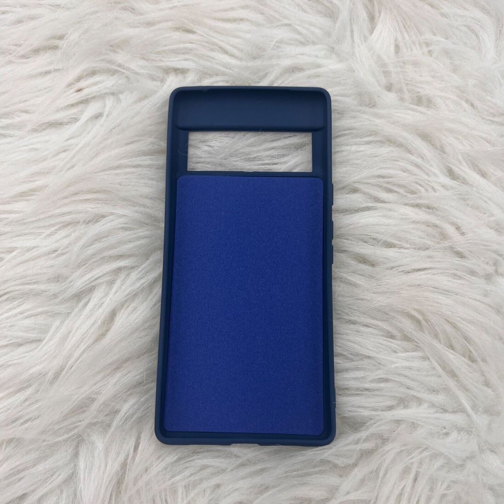 Foluu Liquid Silicone Gel Rubber Bumper Case For Google Pixel 6 Pro‎ Navy Blue